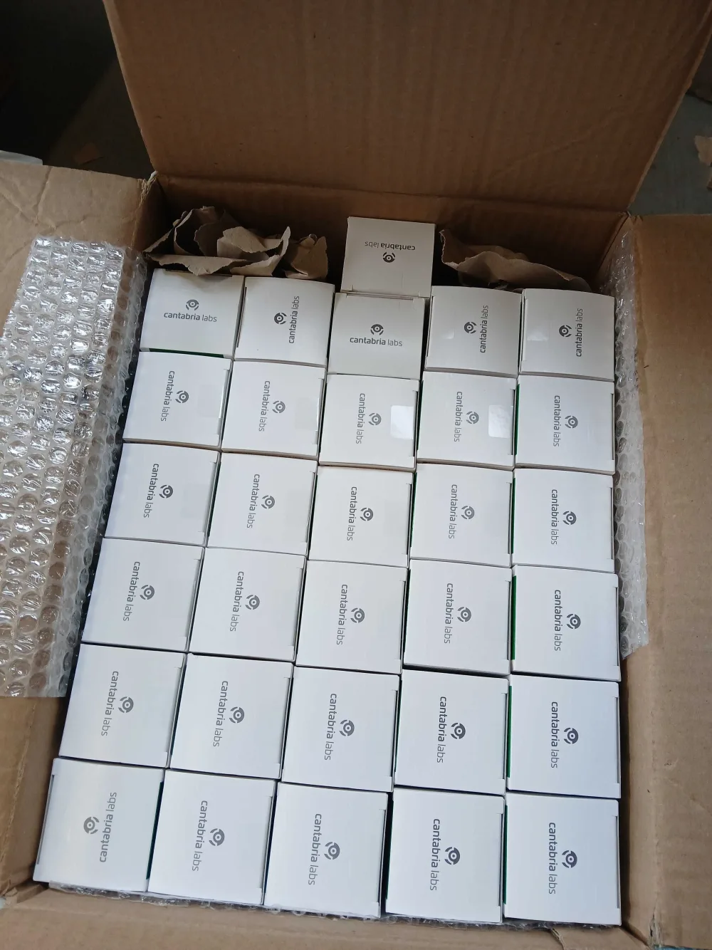 KRINOVA warehouse operations: beauty stock packed carton by carton